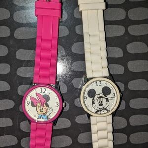 Micky & Minnie vintage watch set